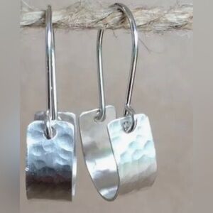 New in package hammered earrings